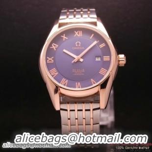 OMEGA DE VILLE Co-AXIAL CHRONOMETER Red Gold on Steel Strap OM77020