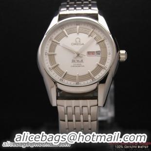 OMEGA DE VILLE HOUR VISION ANNUAL CALENDAR Steel on Steel Strap OM77114