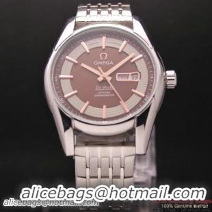 OMEGA DE VILLE HOUR VISION ANNUAL CALENDAR Steel on Steel Strap OM77115