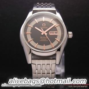 OMEGA DE VILLE HOUR VISION ANNUAL CALENDAR Steel on Steel Strap OM77117