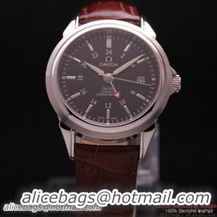 OMEGA DE VILLE Automatic Chronometer Steel on Brown Leather Strap OM77203