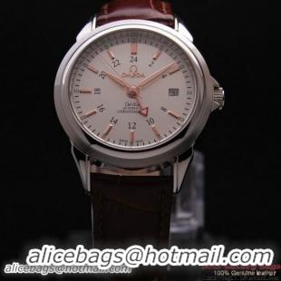 OMEGA DE VILLE Automatic Chronometer Steel on Brown Leather Strap OM77216