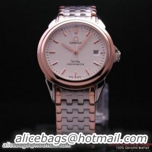 OMEGA DE VILLE Chronometer Red Gold on Steel Strap OM77317