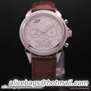 OMEGA DE VILLE CO-AXIAL CHRONOSCOPE Steel on Brown Leather Strap OM77401