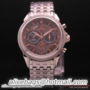 OMEGA DE VILLE CO-AXIAL CHRONOSCOPE Steel on Steel Strap OM77414