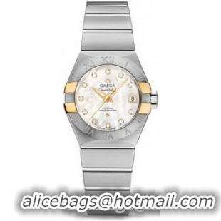 Omega Constellation Brushed Chronometer Watch 158625K