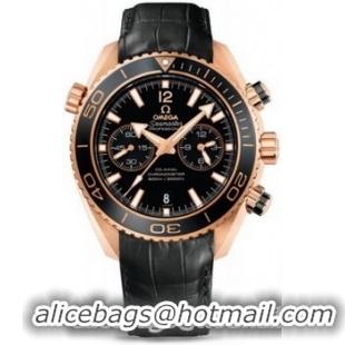 Omega Seamaster Planet Ocean Chrono Ceragold Watch 158602A