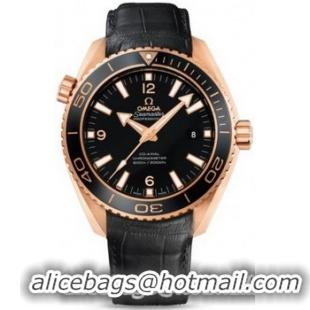 Omega Seamaster Planet Ocean Big Size Ceragold Watch 158599A