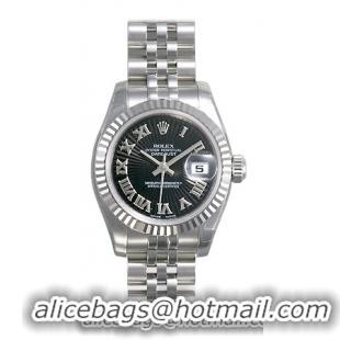 Rolex Lady Datejust Series Ladies 18kt White Gold Automatic Wristwatch 179174-BKSKRJ