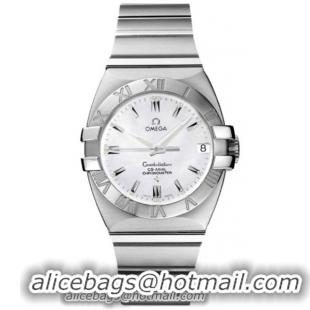 Omega Constellation Double Eagle Chronometer Series Mens Stainless Steel Wristwatch-1590.70.00