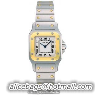 Cartier Santos Fashionable Ladies Swiss Quartz Wristwatch-W20012C4