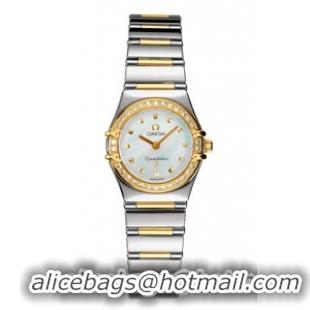 Omega Constellation Series Ladies Mini 18K Gold Watch 1365.71.00