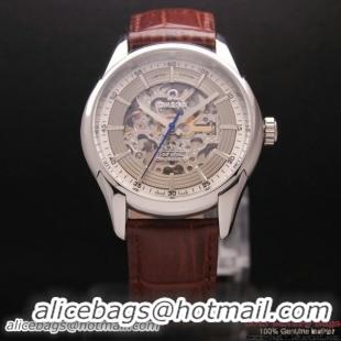 OMEGA DE VILLE Tourbillon Watches Steel on Brown Leather Strap Om7003