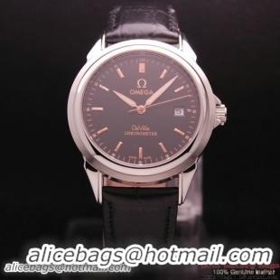 OMEGA DE VILLE Chronometer Steel on Black Strap OM77304