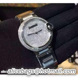 Perfect Cartier All Over Crystal Watch