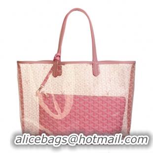 Buy Classic Goyard Transparent Tote 0308 Pink