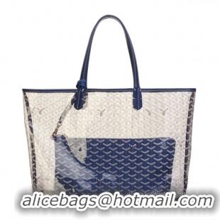 Free Shipping Goyard Transparent Tote 0308 Blue