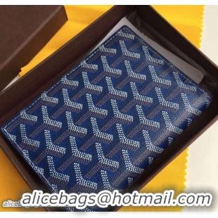 Free Shipping Goyard Passport Wallet 020109 Dark Blue