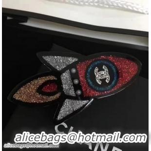 Inexpensive Chanel Brooch Glittered Resin Strass A69416 2017