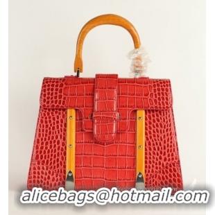 New Design Goyard Saigon Crocodile Veins Leather Tote Bag 8962 Apricot