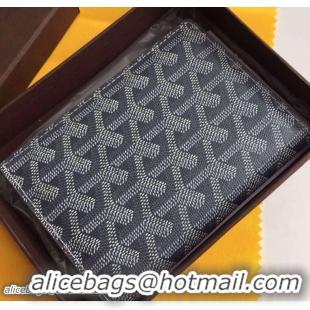 Most Popular 2014 Goyard Passport Case 020109 Dark Grey