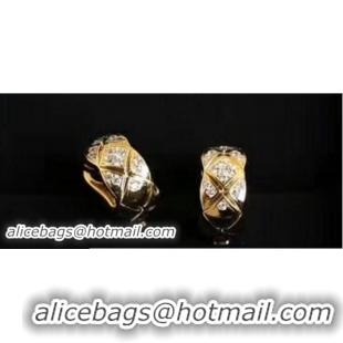 Most Popular Chanel Coco Crush Earrings 31935 Yellow Gold With Diamonds 2018