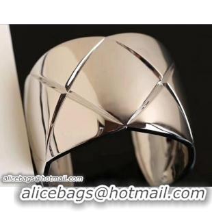 Original Cheap Chanel Coco Crush Cuff 31937 Silver 2018