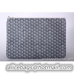 Top Goyard New Design Ipad Bag Large Size 020113 Dark Grey