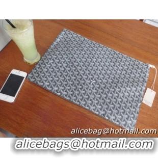 New Design 2014 Goyard Ipad Bag GM 020114 Dark Grey