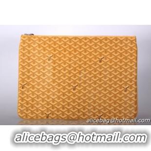 Low Price Goyard New Design Ipad Bag Large Size 020113 Yellow