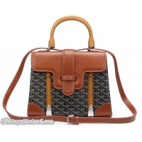 Cheapness Goyard Small Saigon Tote Bag With Strap PM 8941 Black And Tan