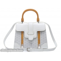 New Product Goyard Small Saigon Tote Bag With Strap PM 8941 White