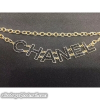 Sophisticated Chanel 'CHANEL' Waist Chain AB0458 Black/Gold 2018