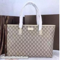 Cheapness Gucci GG Supreme Canvas Tote Bags 211137 White