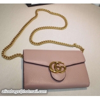 Fashion Wholesale Gucci GG Marmont Leather mini Chain Bag 401232 Pink