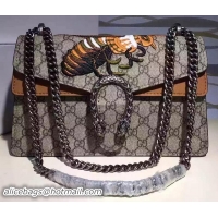 Discount Classic Gucci Dionysus Bee Medium Shoulder Bag 421980 Brown