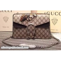 Cheap Latest Gucci Dionysus GG Supreme Canvas Shoulder Bag 400249 Brown