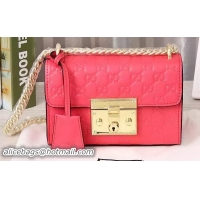 Latest Style Gucci Padlock Gucci Signature Shoulder Bag 409487 Pink