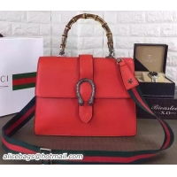 Top Quality Gucci Dionysus Leather Top Handle Bag 421999 Red