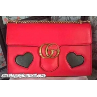 Low Price Gucci GG Marmont Leather Shoulder Bag 431777 Red