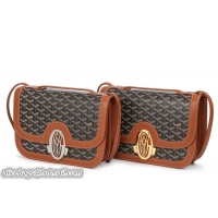 Grade Discount Goyard Messenger Bag With G Letter 8967 Black And Tan