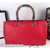 Trendy Design Gucci Bamboo Tote Bags Calf Leather 323660 Red