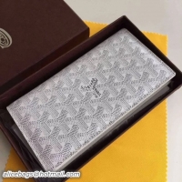 Inexpensive Discount Fashion Goyard Long Purse 020082 White