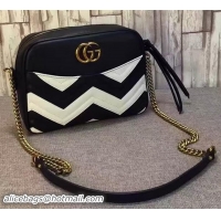 Good Quality Gucci Ghost Shoulder Bag 443499 Black&White