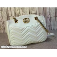 Pretty Style Gucci GG Marmont Matelasse Tote Bag 443501 White