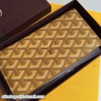 Buy Discount Fashion Goyard Long Purses 020082 Yellow