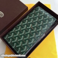 Buy Classic New Goyard Long Purses 020082 Green