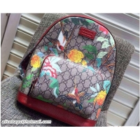 Classic Hot Gucci Tian Print Small Backpack Bag 427042 Red