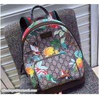 Perfect Gucci Tian Print Small Backpack Bag 427042 Coffee