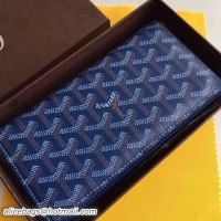 AAAAA New Stylish Goyard Long Purses 020082 Blue